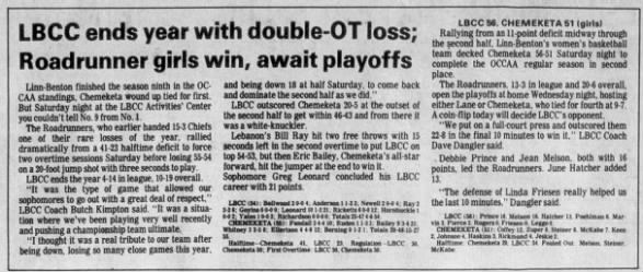 1980 02-25 Linda at LBCC Albany Dem Herald page 18